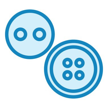 Düğme simgesinin vektör illüstrasyonu