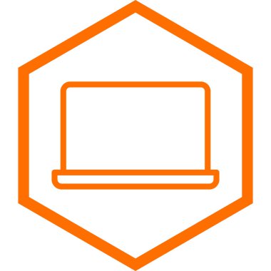 dizüstü bilgisayar vektör çizimi, düz dizayn biçimi