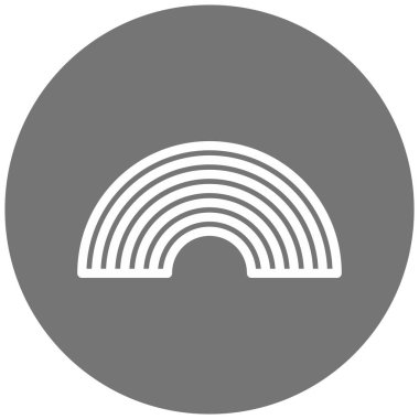 Bir çember simgesinin vektör illüstrasyonu