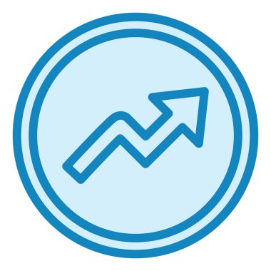 Zigzag Arrow modern ikon vektör çizimi  