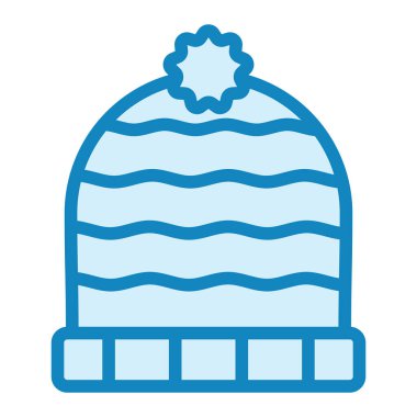 Yün Şapka. Web simgesi basit illüstrasyon 