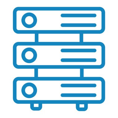 veritabanı. Web simgesi basit illüstrasyon
