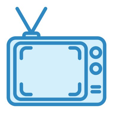 Televizyon. Web simgesi basit illüstrasyon