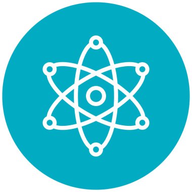 atom. Web simgesi basit illüstrasyon
