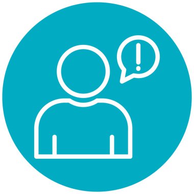 Tek adam simgesinin vektör illüstrasyonu