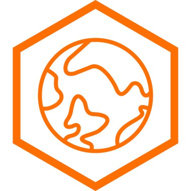 Toprak. Web simgesi basit illüstrasyon