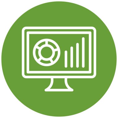 Bilgisayar. Web simgesi basit illüstrasyon