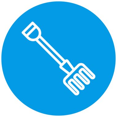 Kürek simgesinin vektör illüstrasyonu