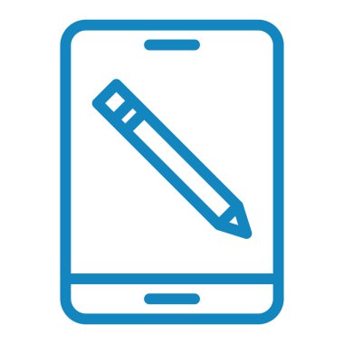 tablet simgesi, vektör illüstrasyonu basit tasarım 