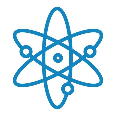 atom simgesi vektör illüstrasyonu