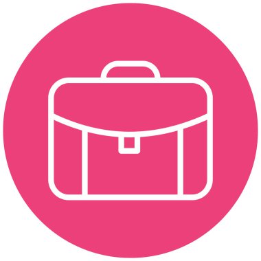 Çanta. Web simgesi basit illüstrasyon