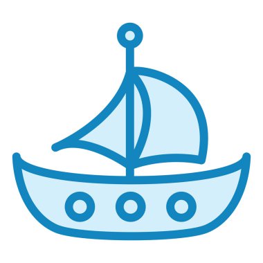 tekne modern ikon vektör illüstrasyonu  