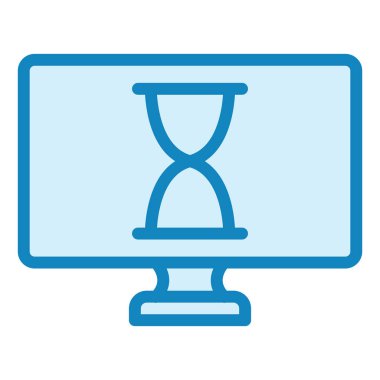 Gecikme. Web simgesi basit illüstrasyon 