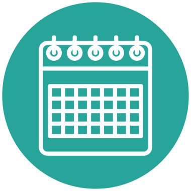 Takvim simgesi vektör illüstrasyonu