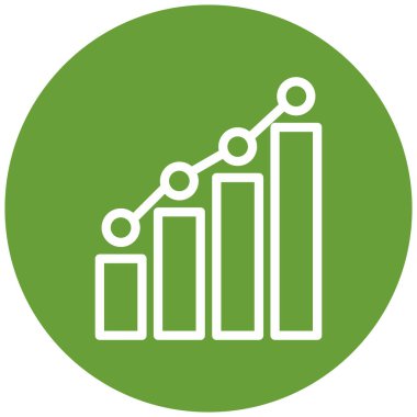 bar çizelgesi simgesi, vektör illüstrasyonu