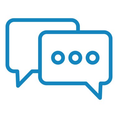 Sohbet kabarcığı vektör illüstrasyonu