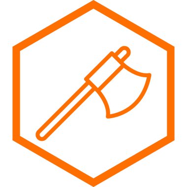 Axe vektör simgesi modern basit illüstrasyon