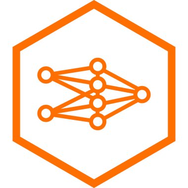 Molekül vektör simgesi modern basit illüstrasyon