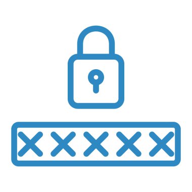 kilit simgesi, vektör illüstrasyonu