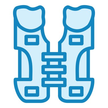 Omuz yastıkları modern ikon vektör çizimi 