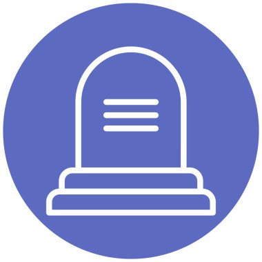 mezar. Web simgesi basit tasarım
