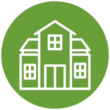 Ev. Web simgesi basit illüstrasyon