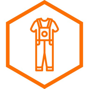 Giysi işareti. vektör illüstrasyonu