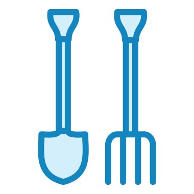 Bahçe aletleri. Web simgesi basit illüstrasyon 