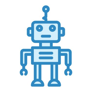 robot ikon vektör illüstrasyonu