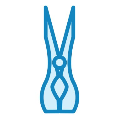 Giysiler Peg simge vektör illüstrasyonu