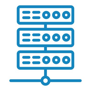 veritabanı. Web simgesi basit illüstrasyon