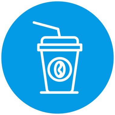 Bir fincan kahvenin vektör çizimi