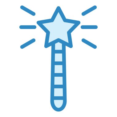 Sihirli değnek. Web simgesi basit illüstrasyon