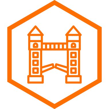 Yapı simgesinin vektör illüstrasyonu