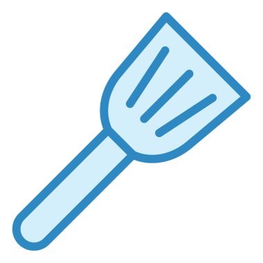 spatula simgesi, vektör illüstrasyonu basit tasarım 