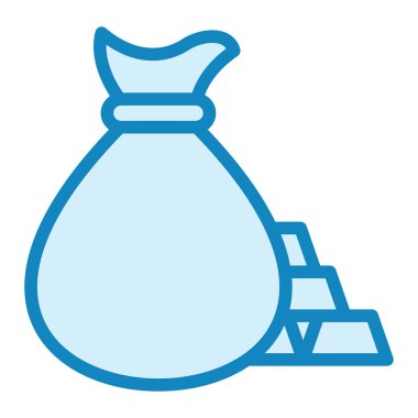 para çantası ikon vektör illüstrasyonu