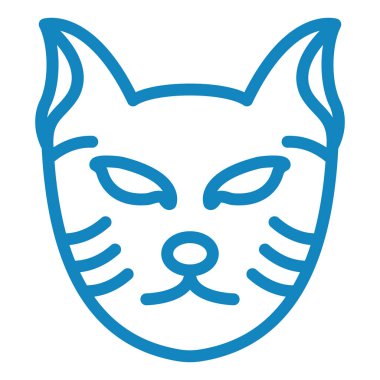 Kedi. Web simgesi basit illüstrasyon
