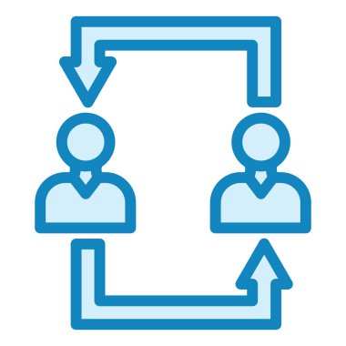 Değiş tokuş Web simgesi basit illüstrasyon 