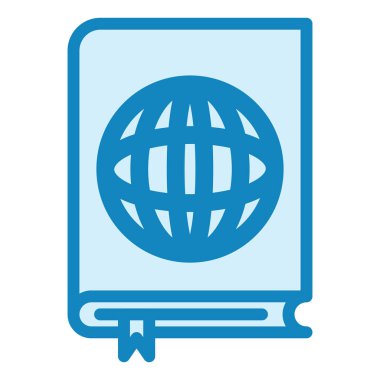 Uluslararası Hukuk Modern ikon vektör illüstrasyonu