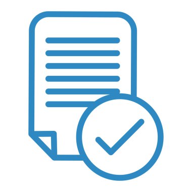 belge simgesi vektör illüstrasyonu