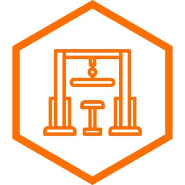 Fitness ve egzersiz vektör simgesi. düz biçim illüstrasyonu.