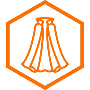 Bir askı simgesinin vektör illüstrasyonu