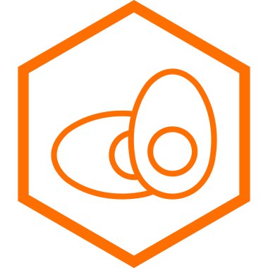 Yumurta. Web simgesi basit illüstrasyon