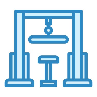 Makara makinesi. Web simgesi basit illüstrasyon 