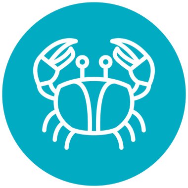 yengeç modern simge vektör illüstrasyonu