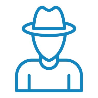 İnsan simgesinin vektör illüstrasyonu