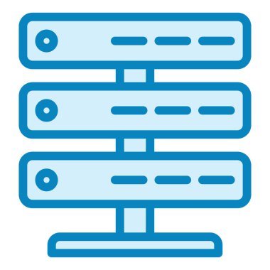 Sunucu modern simge vektör illüstrasyonu 