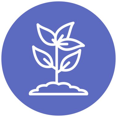 Bitki. Web simgesi basit tasarım