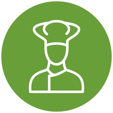 Şef simge vektör illüstrasyonu