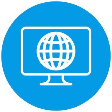 vektör lcd simgesi illüstrasyonu